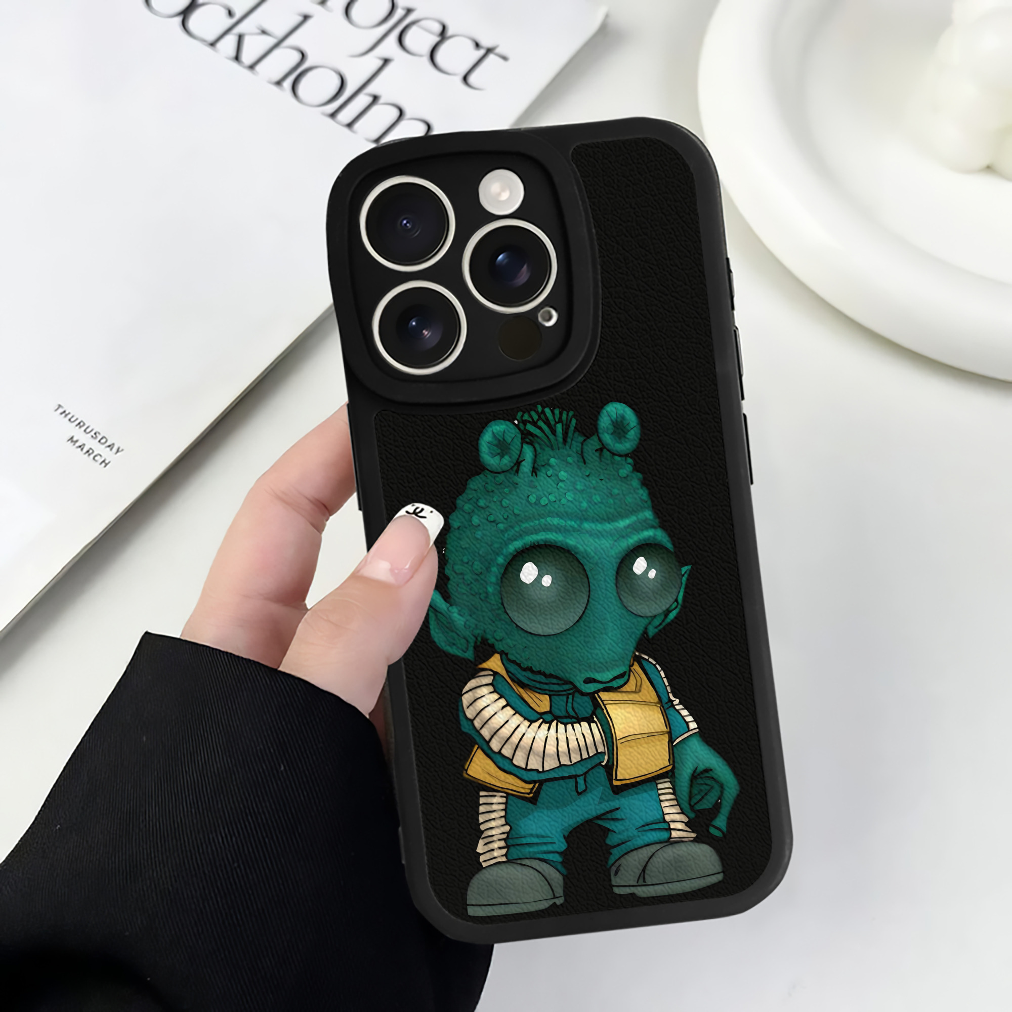 （画像用） スター・ウォーズ Star Wars 【iPhone 16シリーズ対応】シリコンスマホケース（レザー調） 材質：シリコン